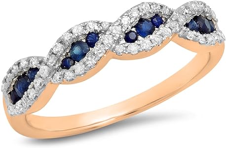 anillo diamante rosa