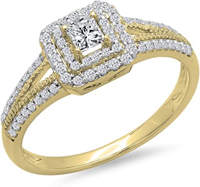 anillo de oro con diamantes